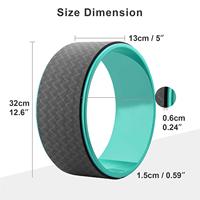 Yoga Wheel Roller Durable Fitness Prop Équilibre et Flexibilité Trainer pour Étirement, Poses, Backbends & Core Strength