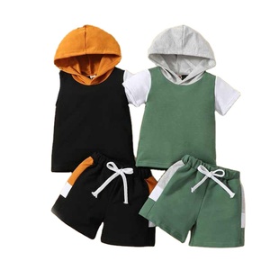 Vente en gros de vêtements personnalisés pour tout-petits garçons en coton biologique Survêtements pour enfants pour le printemps grande taille Service OEM - Product Image 2