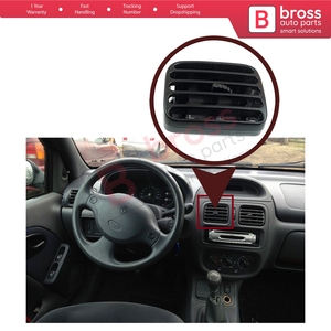 ตะแกรงช่องลมด้านซ้ายสีดำ BDP1050-1 รุ่น 7702258279 สำหรับ Clio MK2 Symbol MK1 MK2 Thalia - Product Image 5