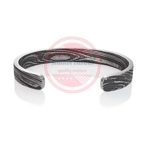 Damascus Steel <b>Bracelet</b> Damascus Handmade Unisex <b>Bracelets</b> - Product Image 5