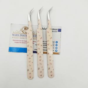 Pinces à épiler pour extensions de cils durables, en acier inoxydable, pointe pointue, design papier, professionnelles - Product Image 3