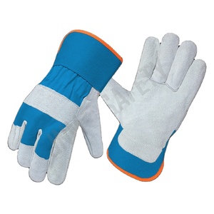 Guantes de Seguridad de Cuero Vacuno Canadiense de Primera Calidad para Hombre, Guantes Industriales Resistentes para Jardinería y Trabajos con Fuego - Product Image 4