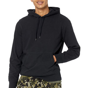 2025สเวตเชิ้ตแบบสวมหัวมีฮู้ดสำหรับผู้ชายชุดสีดำมีฮู้ดแขนยาวพิมพ์ลายโอเวอร์ไซส์ผ้าคอตตอน100% ขายส่งสำหรับทุกเพศ - Product Image 1