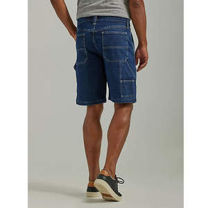 Summer New <b>Men's</b> Casual <b>Stretch</b> 100% Cotton Denim Shorts Blue <b>Black</b> Eco-Friendly Breathable - Product Image 2