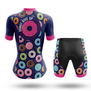 Ensembles de cyclisme personnalisés pour femmes Cuissard à bretelles respirant Maillot à manches courtes Style de vélo de montagne populaire Cyclisme personnalisé - Product Image 4