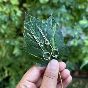 Boucles d'oreilles pendantes en plaqué or en argent sterling 925 Bijoux de mariage et de fête à la mode Cadeau parfait pour les femmes - Product Image 1