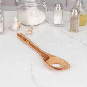 Ensemble de cuillères de cuisine en bois d'olivier artisanal de qualité supérieure ArtisRaw, 3 pièces, outils de cuisine en bois naturel de haute qualité, ustensiles rustiques - Product Image 3