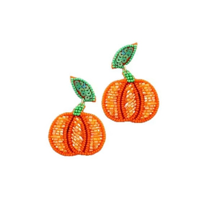 Pendientes de gota de Halloween bordados con cuentas hechos a mano, novedad de moda, colores personalizados de lujo, Hiba Enterprises - Product Image 1