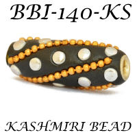 Perles de Cachemire faites à la main, durables et colorées, parfaites pour la fabrication de bijoux et d'artisanat, provenant d'Inde. - Product Image 5