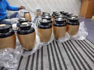 Suministro OEM, venta a granel, diseño moderno, material de aluminio, colección de cenizas, urnas de cremación a la venta - Product Image 6