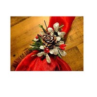 Anneaux de serviette en bois avec conception de coupe ondulée des deux côtés décoration de Banquet de mariage creux vaisselle conception de coupe ondulée des deux côtés