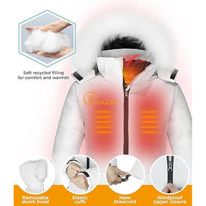 Veste d'hiver matelassée pour femme moderne et tendance, tissu tissé respirant, coupe-vent, construction isolée - Product Image 5