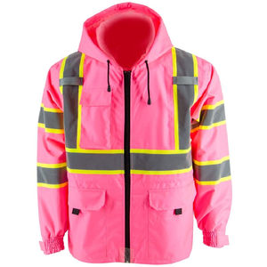 Chaqueta de Trabajo Casual de Alta Visibilidad Reflectante para Mujer, con Bordado, Tejido de Lona Transpirable, para Otoño - Product Image 1