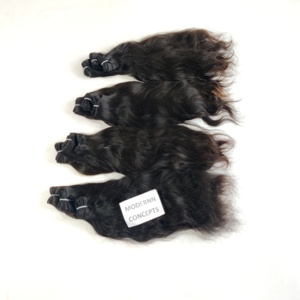 Vente en gros Extensions de cheveux humains vietnamiens ondulés naturels à un donneur, paquet de vagues profondes, brutes, vierges, chimiques, aucune perte - Product Image 3