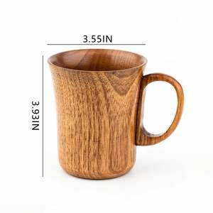Mug en bois fait main le plus vendu, tasse en bois naturel portable pour le café, le thé et le lait, disponible à la vente en Inde - Product Image 1