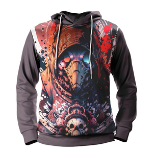 Sudadera con capucha de manga larga para hombre de 350gsm de la mejor calidad, forro polar grueso de gran tamaño, tela suelta personalizada de talla grande para invierno - Product Image 4