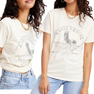 Camiseta inversa camisetas 230GSM corto listo ajuste logotipo personalizado con pantalla de hojaldre Vintage de gran tamaño lavado ácido Unisex mujeres camisetas gráficas - Product Image 6