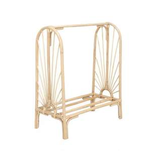 Porte-vêtements en rotin fabriqué à la main pour enfants adultes avec application intérieure moderne au design du lever du soleil pour le salon de l'école de la chambre à coucher - Product Image 6