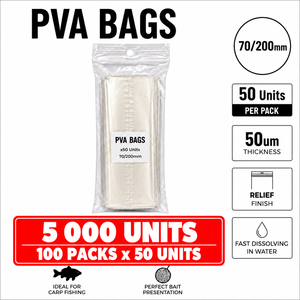 PVA-Beutel 70x200mm 2000 Stück Schnell Auflösende Wasserlösliche Karpfenboden-Angelköder Rückstandsfrei 30-60 Angelzubehör - Product Image 1