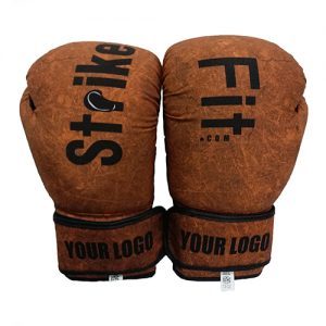 Gants de boxe Impression de logo personnalisé Gants de boxe professionnels en cuir véritable pour adultes Gants de boxe Logo personnalisé - Product Image 2