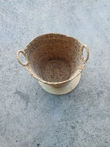 Panier de rangement domestique en osier de haute qualité yeux de jacinthe d'eau naturelle faits à la main 47 paniers à déchets de vêtements - Product Image 6