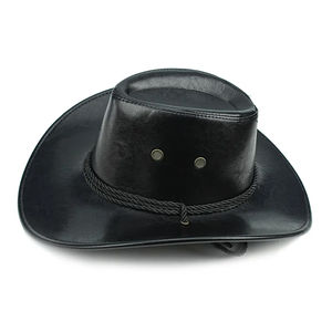 Nouveau style de chapeau haut de forme américain Prairie vente en gros chapeau d'équitation pour hommes et femmes fête plage imprimé personnalisé chapeau d'équitation à large bord - Product Image 1