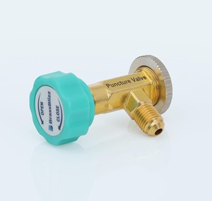 Valve de perçage universelle premium pour réfrigérant Floron-DuPont, en laiton, acier, plastique, aluminium, filetage 1/4 - Product Image 2