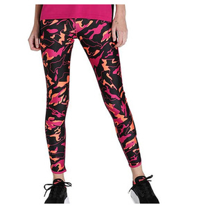 Leggings de Yoga de cintura elástica hechos con tela cómoda transpirable sin costuras cintura de contorno delgado Construcción de secado rápido y ajuste del cuerpo - Product Image 2