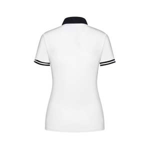 Nouveau 2025 Polo femmes à manches courtes Polo en fibre organique Mujer décontracté été hauts t-shirts dames solide - Product Image 4