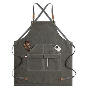 Custom Adjustable Straps Cotton Canvas Men <b>Women</b> <b>Apron</b> for <b>Kitchen</b> Cooking - Product Image 2