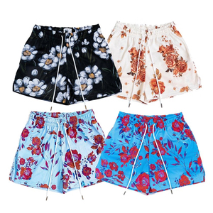 กางเกงขาสั้นตาข่ายระบายอากาศแบบวินเทจสำหรับฤดูร้อน ขายส่ง ผลิตตามสั่ง ผ้าโพลีเอสเตอร์ ความยาวเป้า 5 นิ้ว เหมาะสำหรับเล่นบาสเกตบอลและกีฬาอื่นๆ - Product Image 1