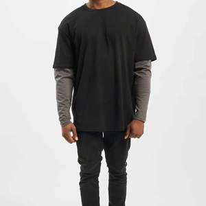 เสื้อยืดแขนสองชั้นสำหรับผู้ชายเสื้อยืดแขนยาวสองชั้นใส่ได้ทั้งชายและหญิง - Product Image 6