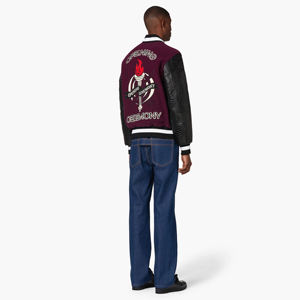 Chaqueta universitaria personalizada para hombre 2024, superventas a la moda, abrigo largo de invierno con soporte de Letterman único de calle alta, revestimiento fino - Product Image 4