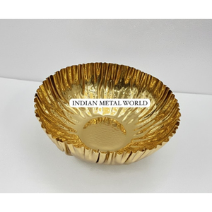 Bol à chocolat rond en aluminium finition or, design tendance, fait à la main, bol à bonbons en métal, prix économique - Product Image 4