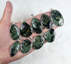 ของขวัญวันเกิดครบรอบสำหรับภรรยาชุบเงินจี้พลอยแจสเพอร์ลายกาแลคซีธรรมชาติพร้อมการตั้งค่าฝาสำหรับผู้หญิง - Product Image 5