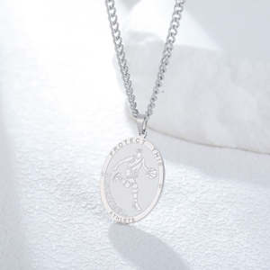 Collar de Plata de Ley 925 con Colgante de Jugador de Baloncesto Grabado, Chapado en Oro, Cadena Deportiva, Joyería, Regalos para Mujeres y Hombres - Product Image 5