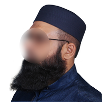 Hecho a mano más Popular ropa musulmana elegante Kufi sirio Shami islámico Casual gorras de oración perfectos sombreros de cubo redondos
