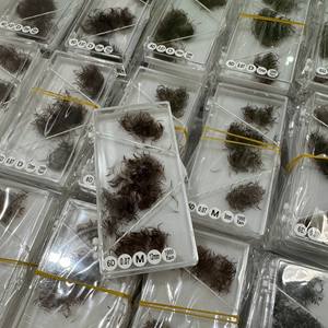 Extensions de cils doux en soie de vison Méga ventilateurs lâches faits à la main Offre Spéciale 10D 12D 14D 16D 18D 20D Logo personnalisé - Product Image 6