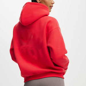 2025 nouveau arrivé pull sur mesure surdimensionné femmes sweats à capuche 100% coton polaire respirant coupe ample à capuche et sweat - Product Image 2