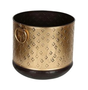 Luxury Brass Antique Gold & <b>Black</b> Metal <b>Planter</b> Fancy Design Decoration Standard Wholesale Best Quality Unique <b>Planter</b> Handmade - Product Image 4