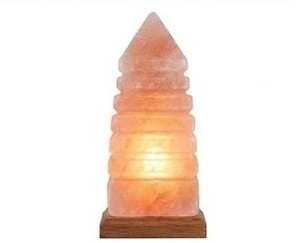 Lámpara de Sal Rosa del Himalaya Auténtica en Forma de Pagoda Hecha a Mano para Decoración del Hogar, Purificador de Aire Natural y Luz Nocturna con Estilo Amoroso - Product Image 5