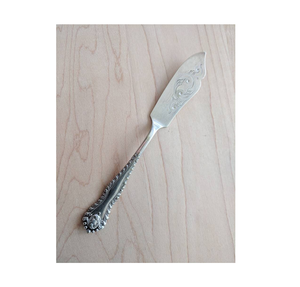 Cuchillo de mantequilla de acero, venta directa de fábrica, mango de hoja, diseñador, plata, espejo pulido, niño, sándwich, queso, pastel, rebanador, cuchillos - Product Image 6