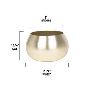 <b>Top</b> Trending <b>Shiny</b> Gold Metal Votive Holder round Shape Candle Jar for Home & Wedding Tabletop Decoration - Product Image 6