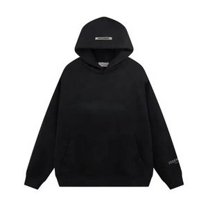 Sweat à capuche surdimensionné en polyester 100% coton personnalisé pour hommes, poche unie, teint en 3D pour impression bouffante, coupe ample pour l'automne - Product Image 2