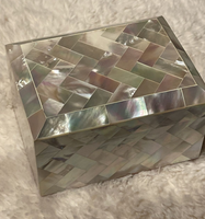 Boîte de rangement pour bijoux en nacre décorée à la main, style nordique moderne, trois couches, multifonctionnelle, murale, détachable, pour salon