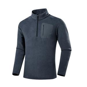 Otoño Invierno nuevo estilo 100% algodón sudadera polar de doble cara de manga larga para hombres camisa deportiva fina primavera otoño - Product Image 6