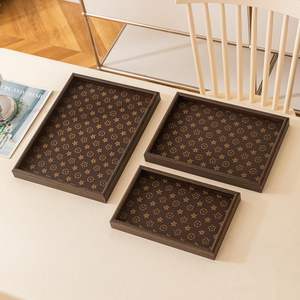 MDF Serving Trays with Printed <b>Stars</b> <b>Stickers</b> Available Tea and Coffee Serving Tray for Storage Organizer Available for Hotels - Product Image 1