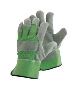 Guantes de trabajo de puño de goma de cuero de vaca de alta resistencia de Grado Superior Guantes de cuero de trabajo de soldadura de seguridad de aparejo canadiense - Product Image 6