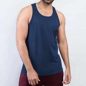 Alta calidad entrenamiento atlético deportes transpirable blanco culturismo músculo personalizado algodón correr gimnasio camisetas sin mangas chalecos para hombres chaleco - Product Image 4