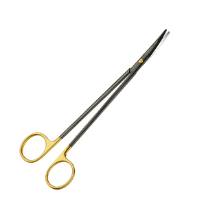 Tijeras Metzenbaum 6,5, medio oro, chapado en negro, acero inoxidable, Manual, Hospital, tijeras usadas, diferentes tamaños disponibles - Product Image 2